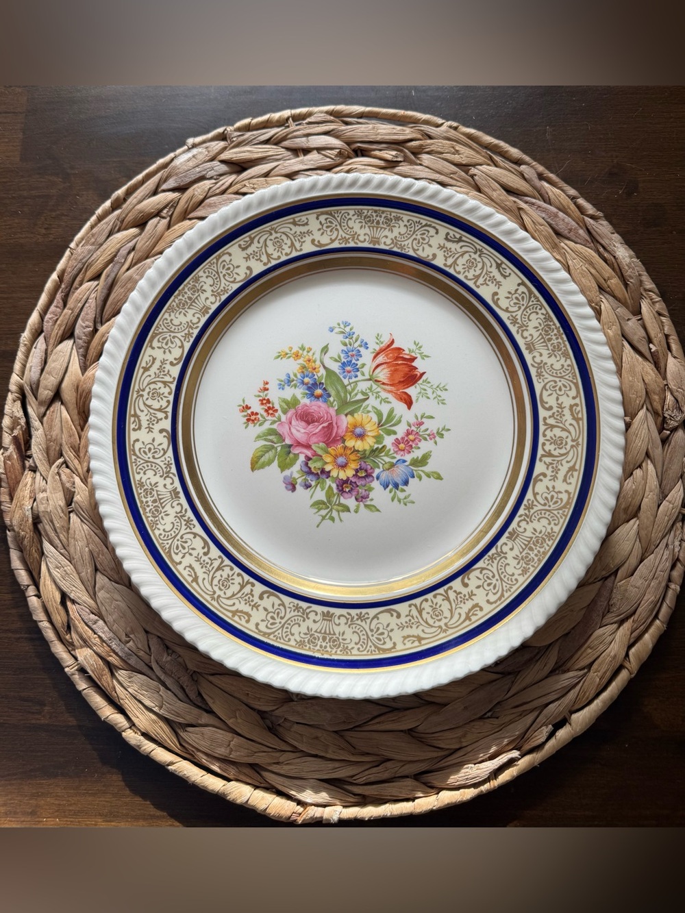 🌸 Vintage Old English Johnson Brothers Plate
